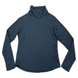KUHL Wm’s Petra Turtleneck Waffle Knit Top In Pavement Gray Sz S